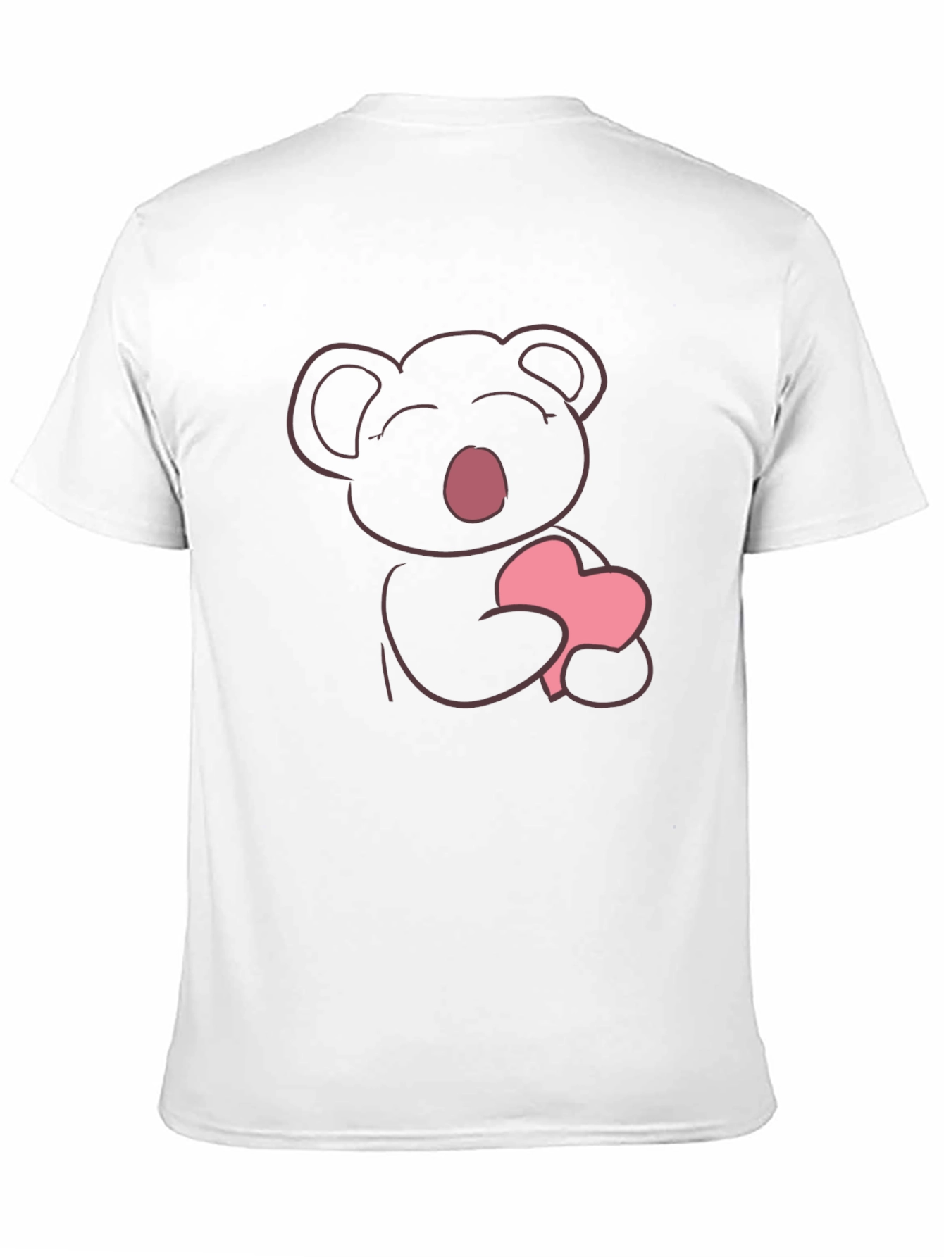 Cute Koala Heart Graphic T-Shirt - Soft Cotton Tee
