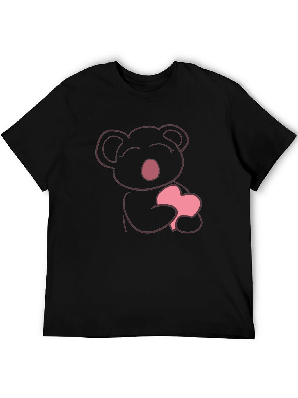 Cute Koala Heart Graphic T-Shirt - Soft Cotton Tee