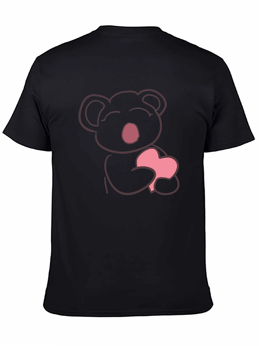 Cute Koala Heart Graphic T-Shirt - Soft Cotton Tee