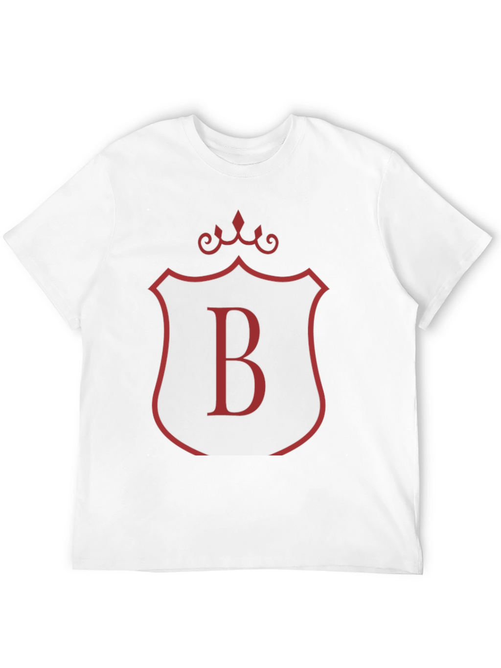 Monogram B Black T-Shirt - Stylish Initial Tee