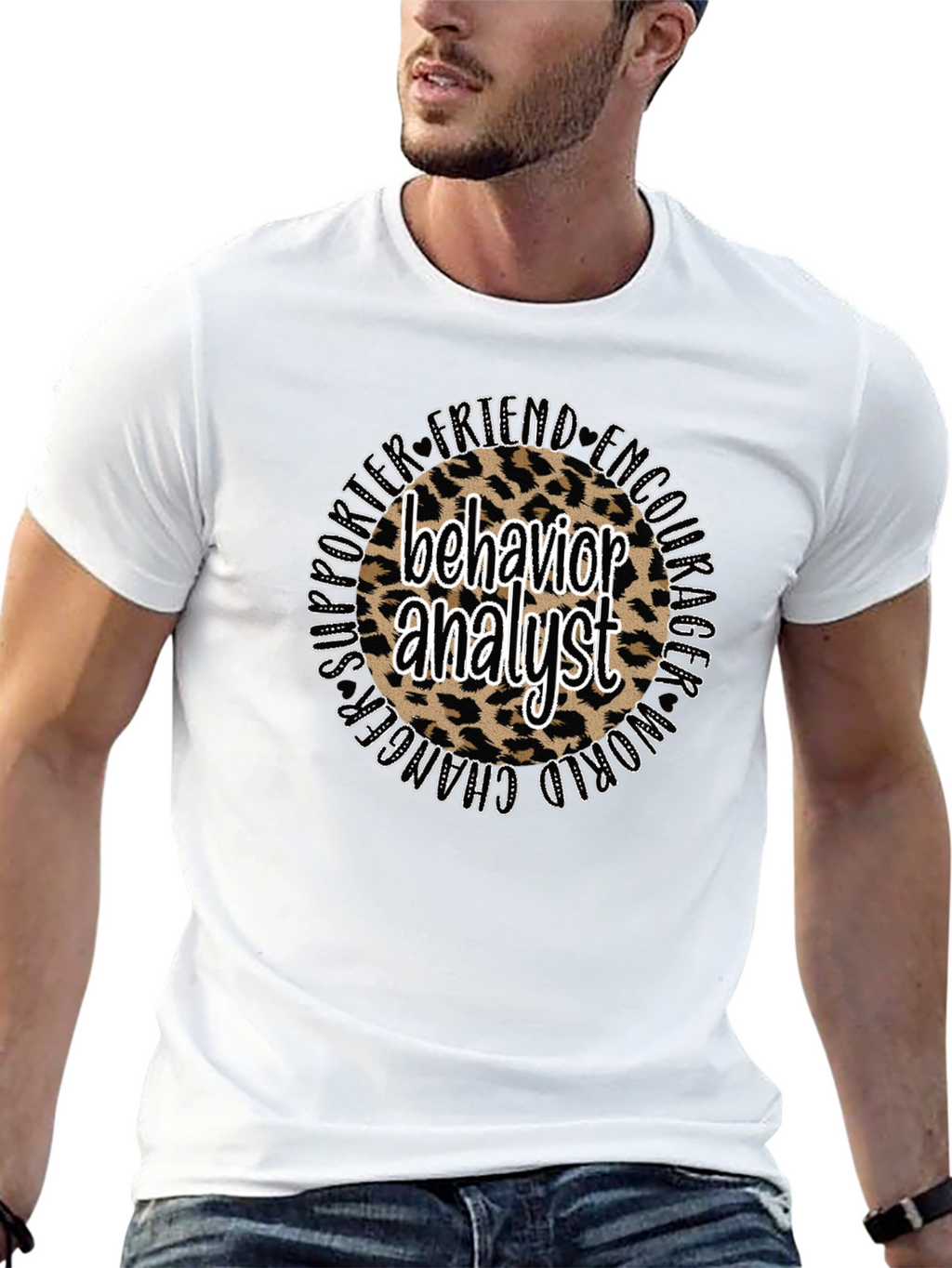 Behavior Analyst Leopard Print T-Shirt