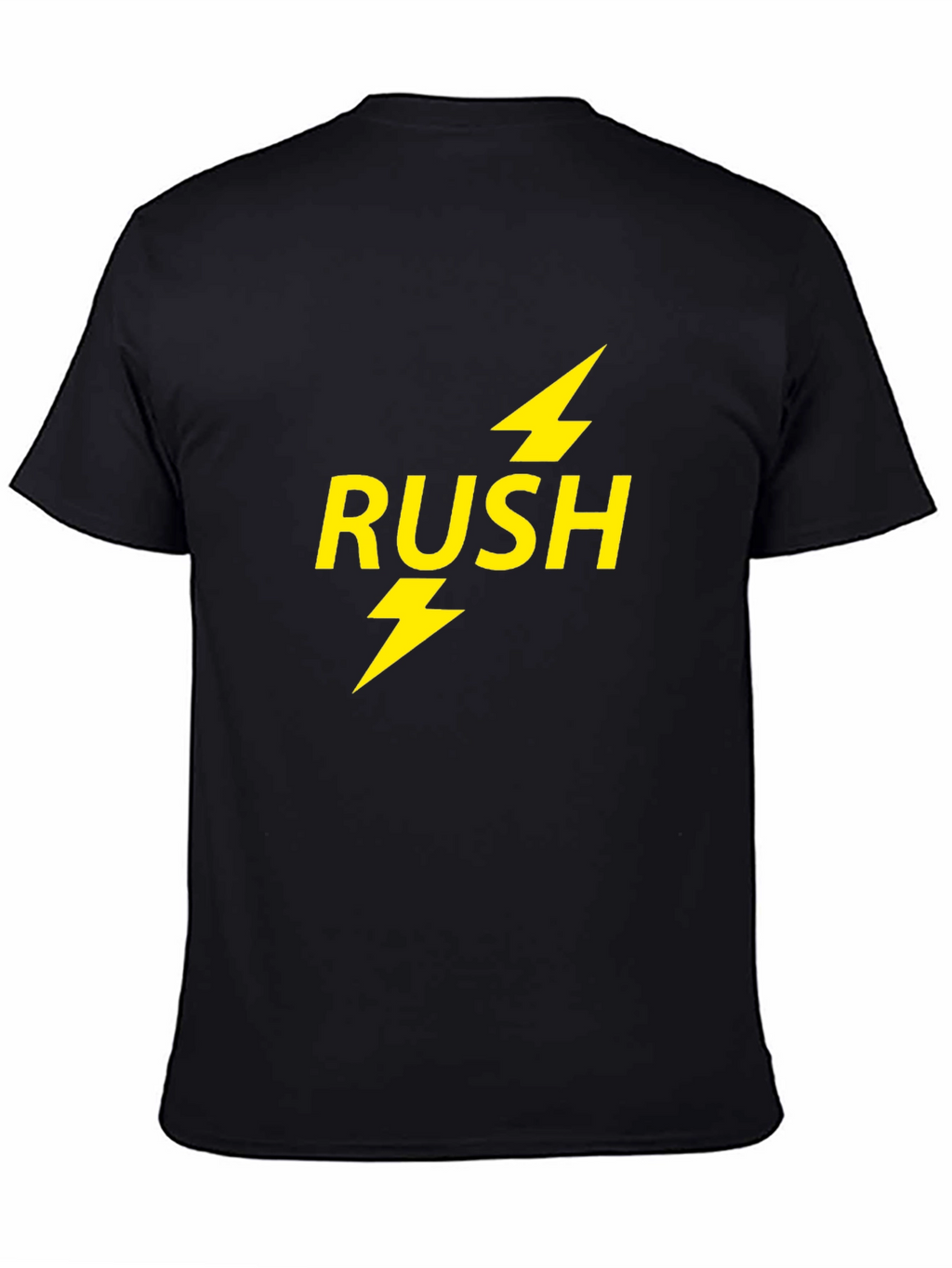 Rush Lightning Bolt Band T-Shirt - Black