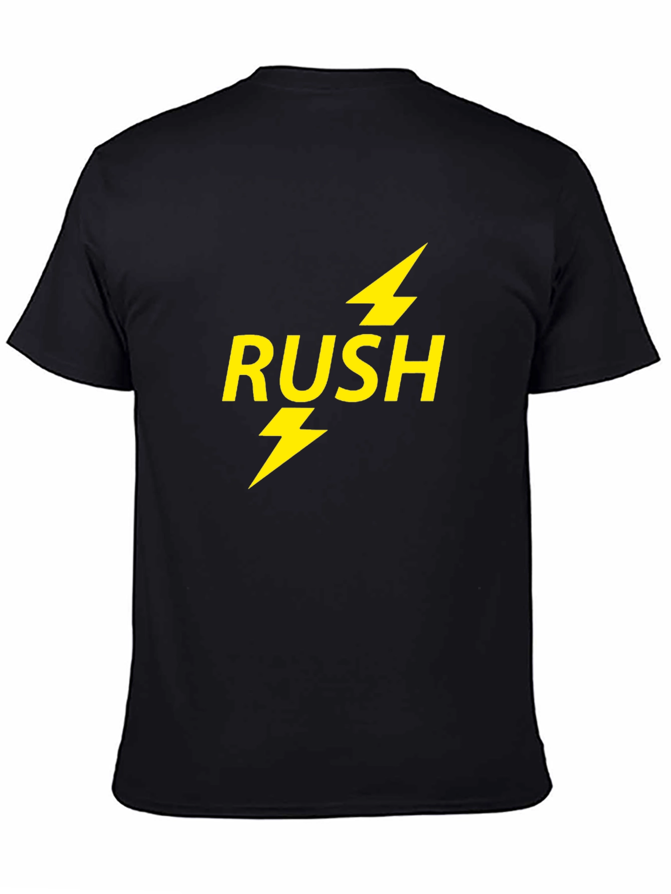 Rush Lightning Bolt Band T-Shirt - Black