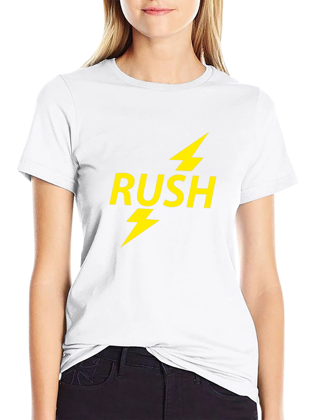 Rush Lightning Bolt Band T-Shirt - Black