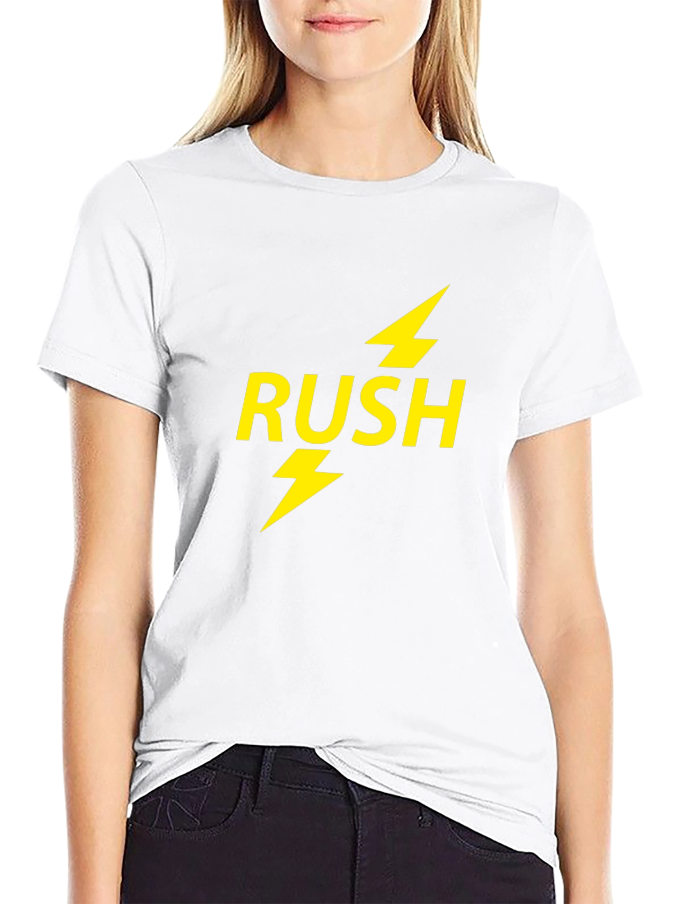 Rush Lightning Bolt Band T-Shirt - Black