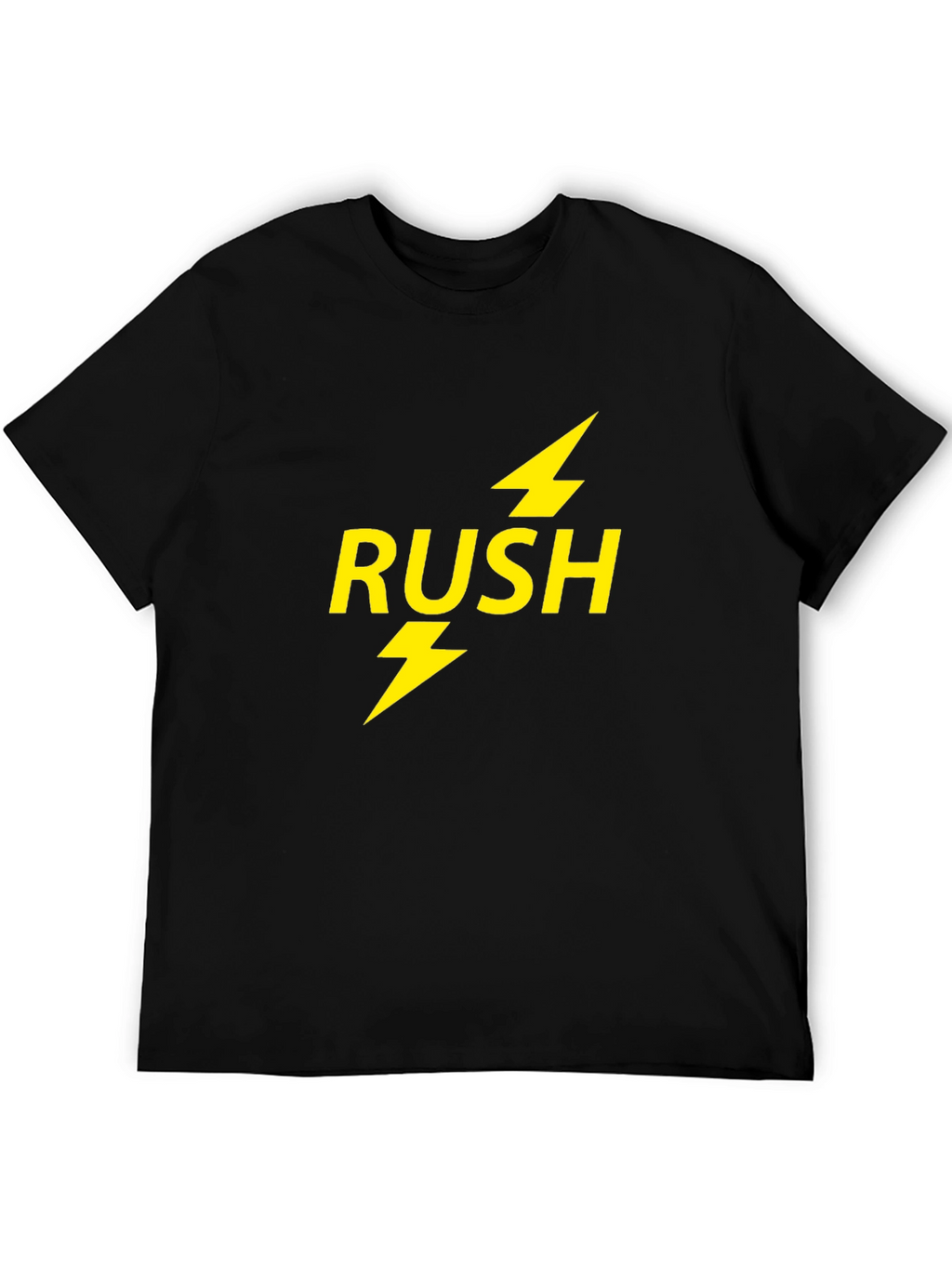 Rush Lightning Bolt Band T-Shirt - Black