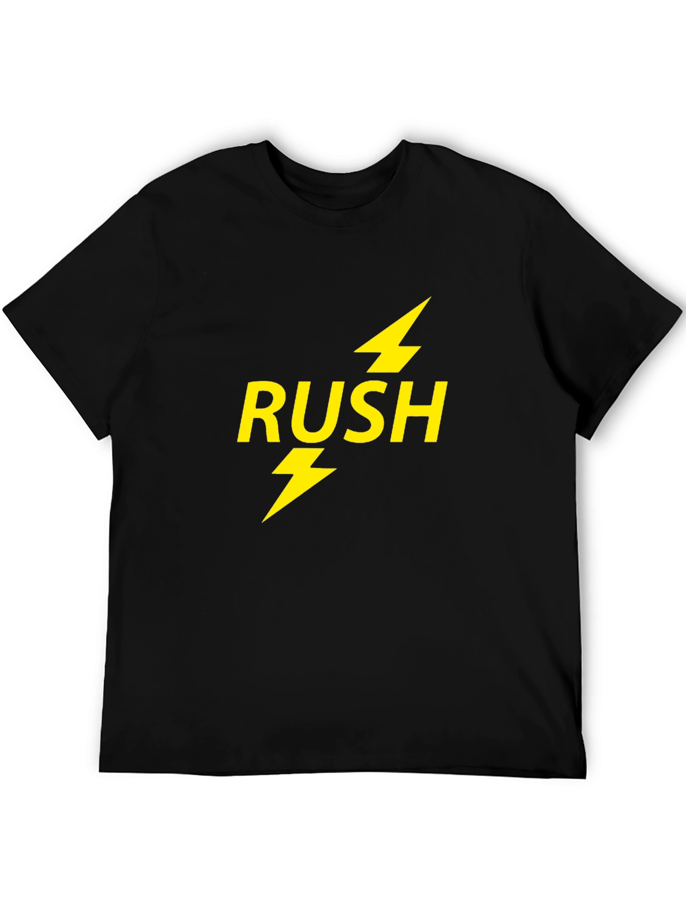 Rush Lightning Bolt Band T-Shirt - Black