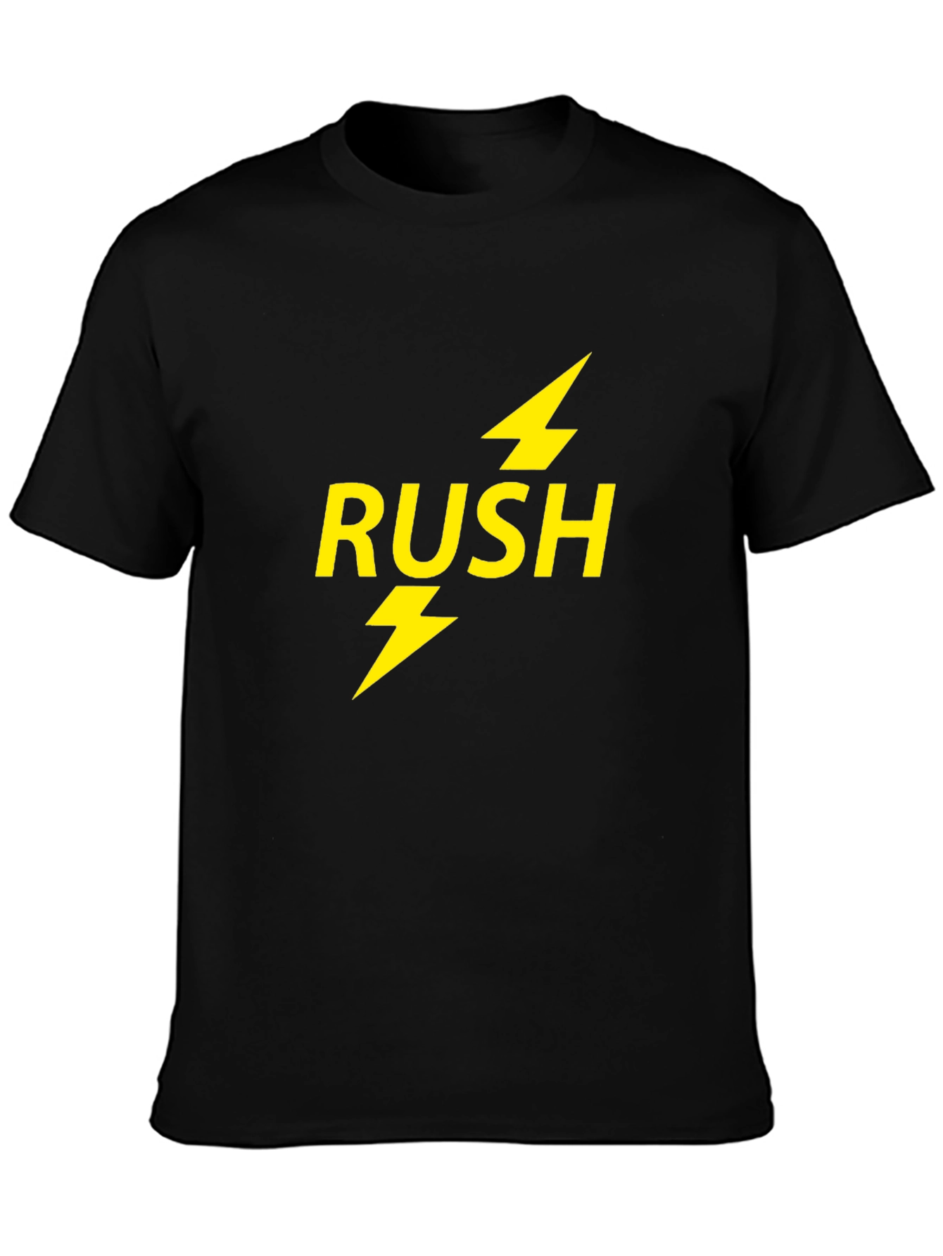 Rush Lightning Bolt Band T-Shirt - Black