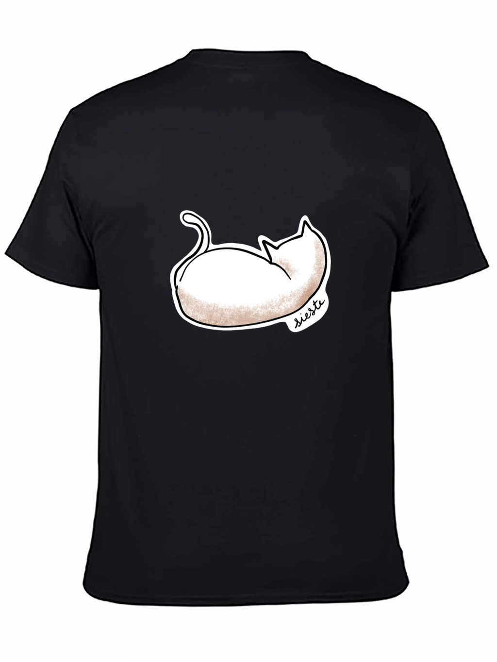 Siesta Cat Graphic Tee - Stylish Comfort