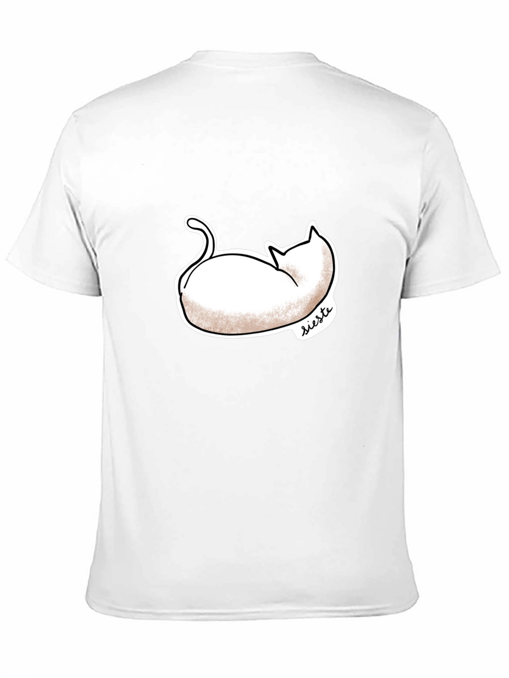 Siesta Cat Graphic Tee - Stylish Comfort