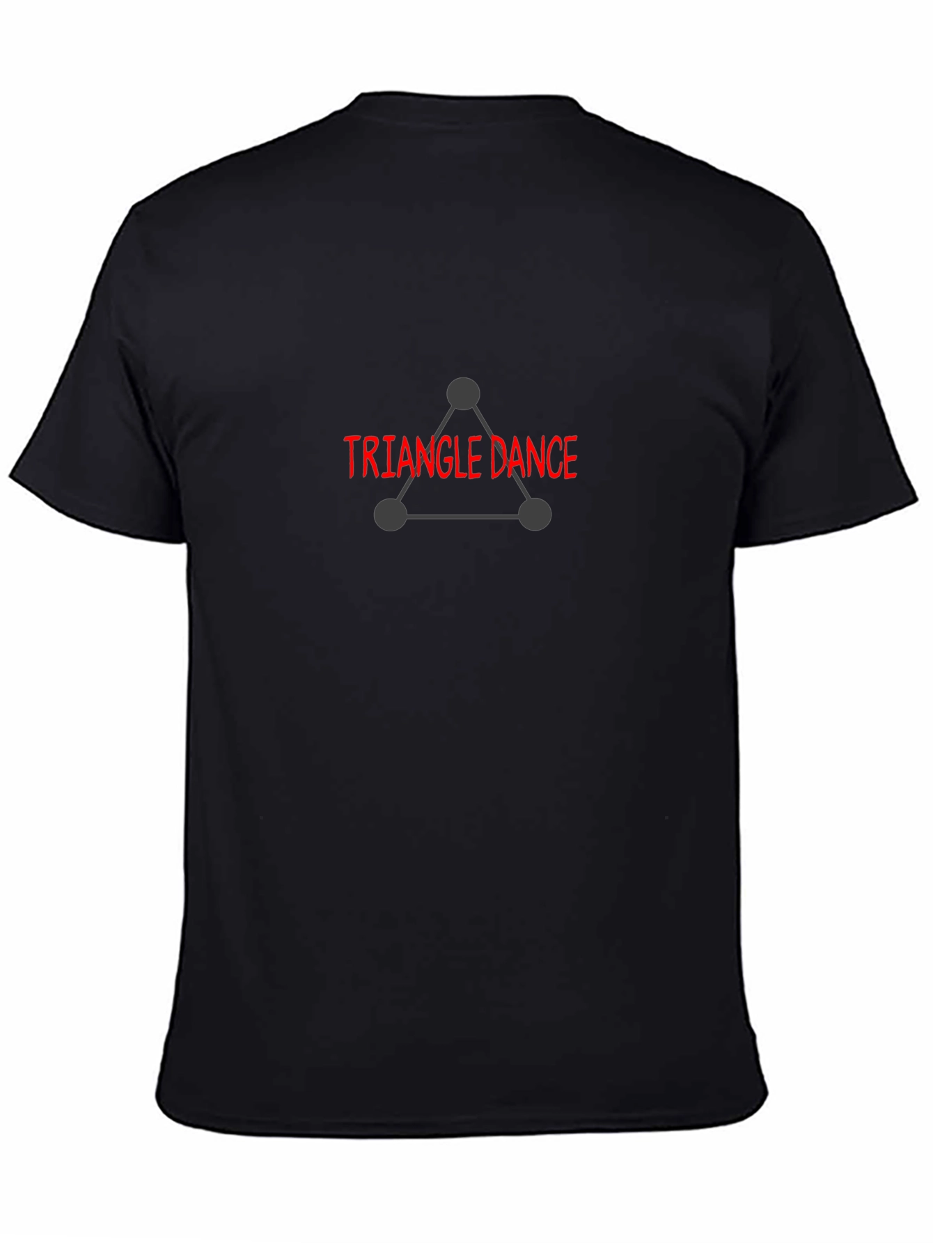 Triangle Dance Graphic Tee - Black Cotton Blend