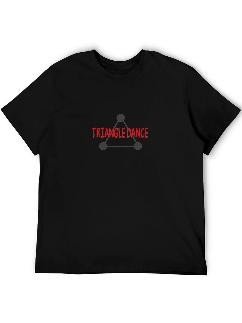 Triangle Dance Graphic Tee - Black Cotton Blend