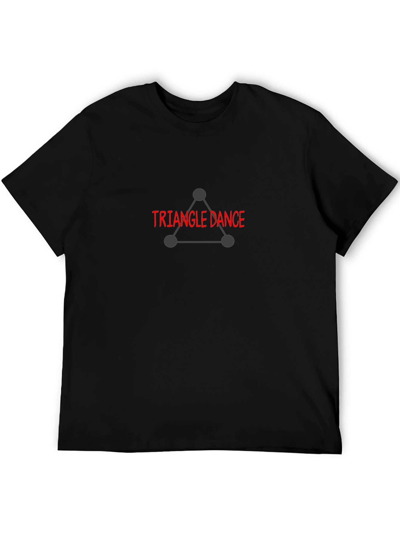 Triangle Dance Graphic Tee - Black Cotton Blend