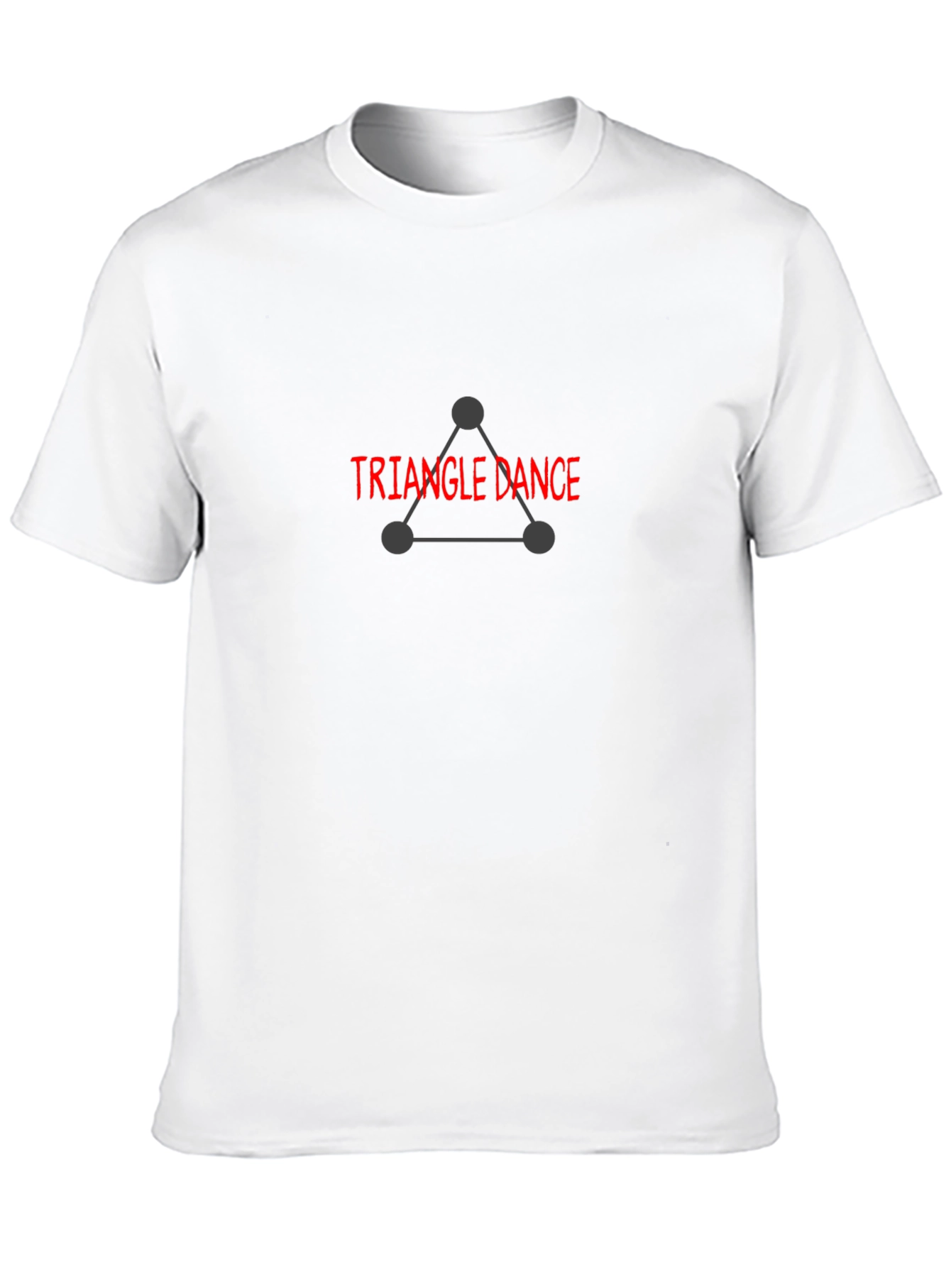 Triangle Dance Graphic Tee - Black Cotton Blend
