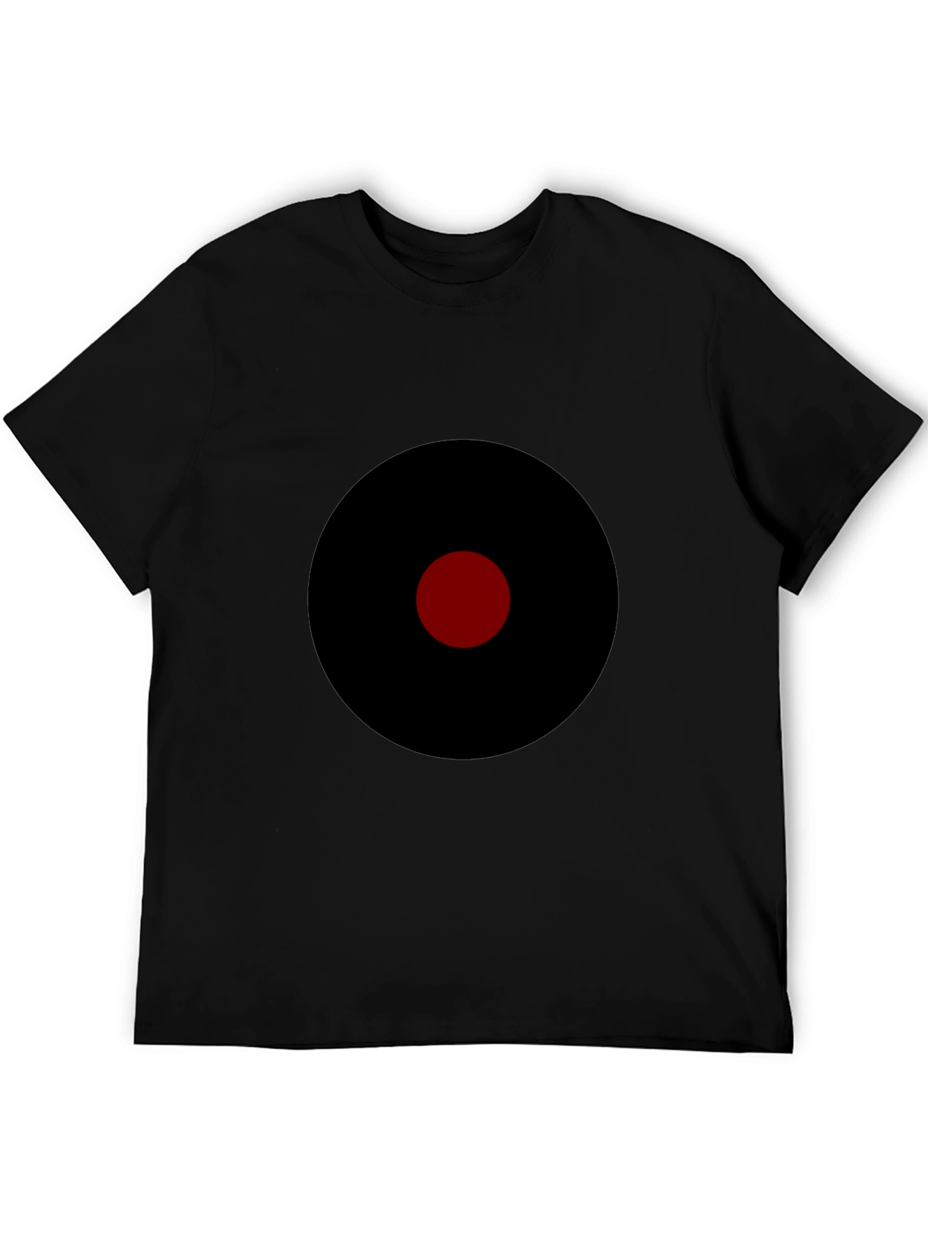Mens Black T-Shirt with Target Graphic