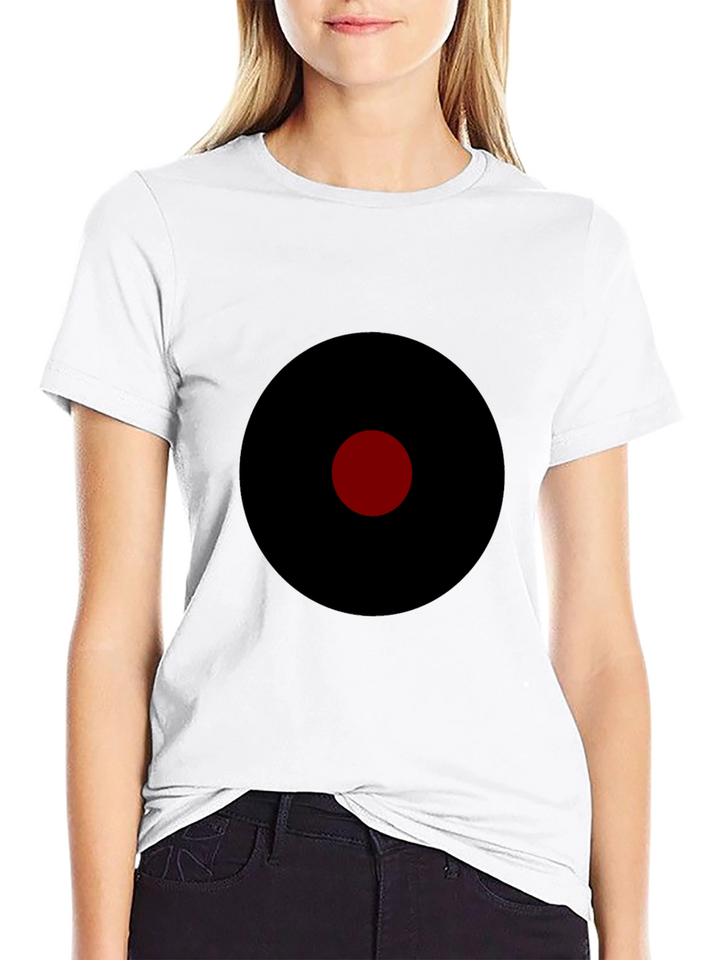 Mens Black T-Shirt with Target Graphic