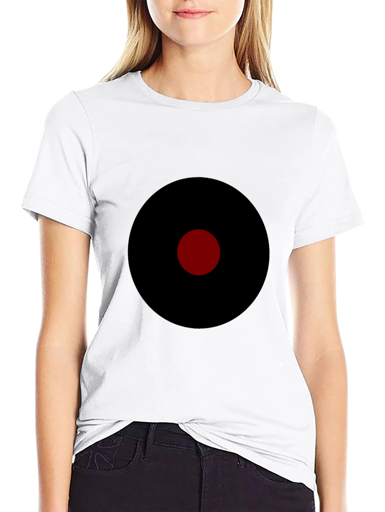 Mens Black T-Shirt with Target Graphic