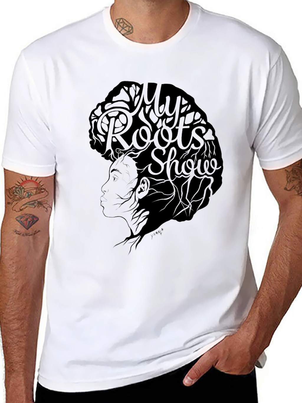My Roots Show Black T-Shirt