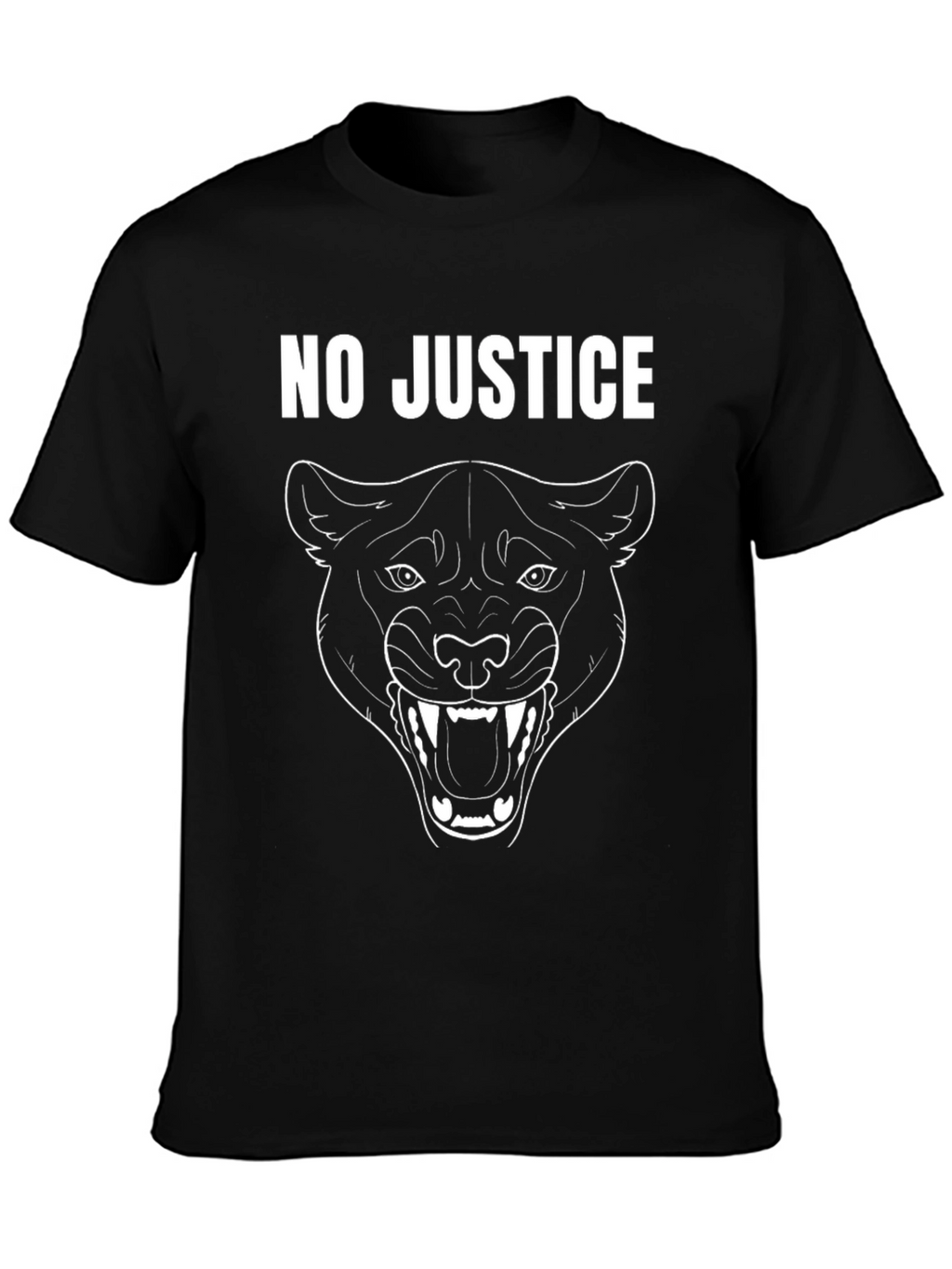 No Justice Panther Graphic T-Shirt