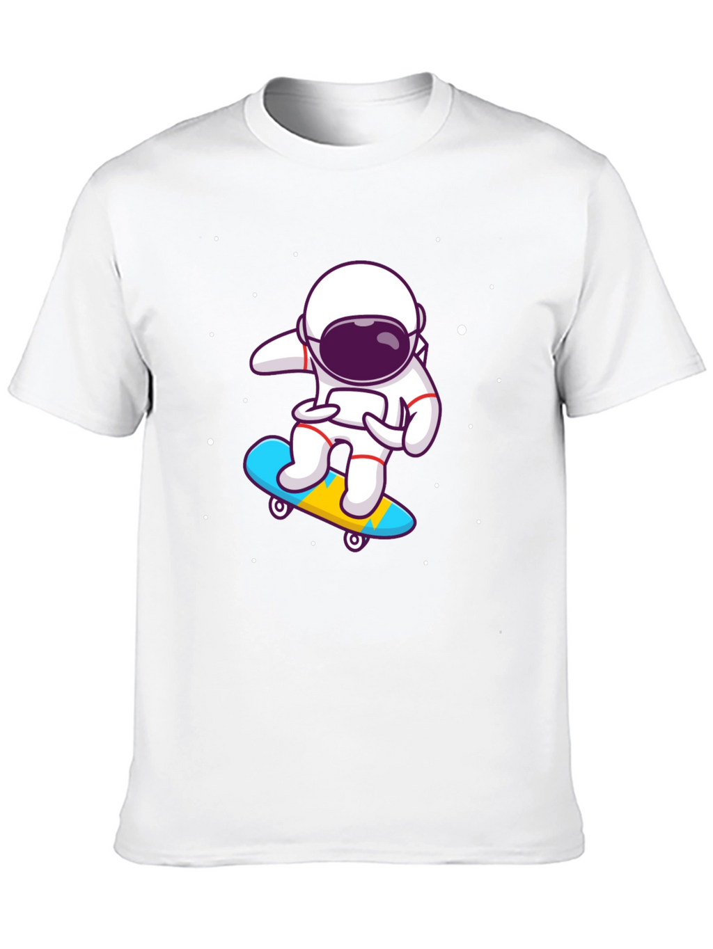 Astronaut Skateboard T-Shirt - Space Skater Tee