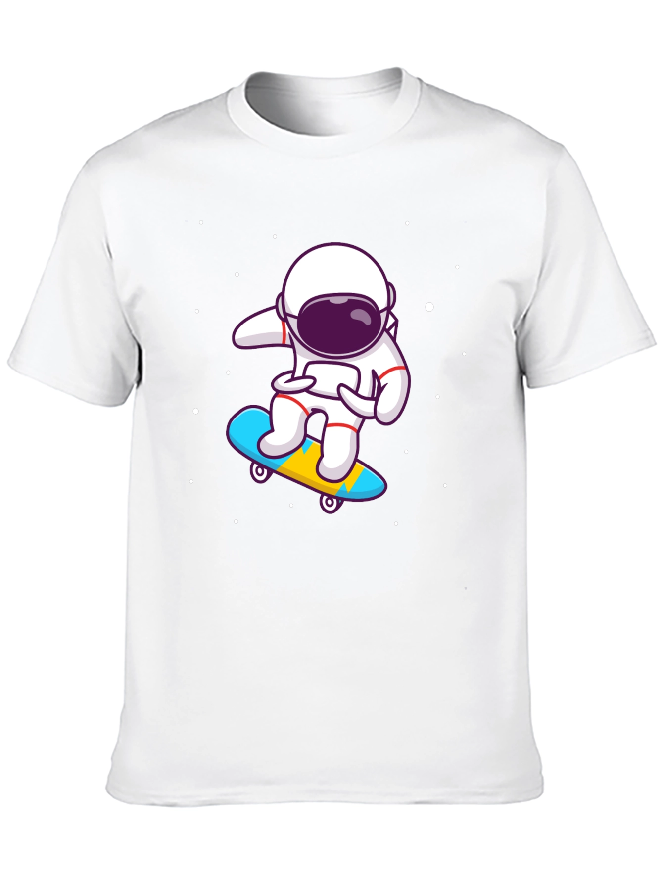 Astronaut Skateboard T-Shirt - Space Skater Tee
