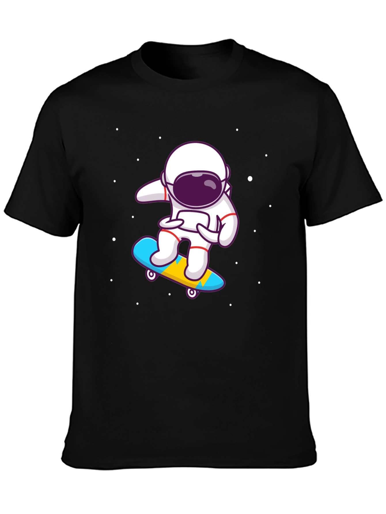 Astronaut Skateboard T-Shirt - Space Skater Tee
