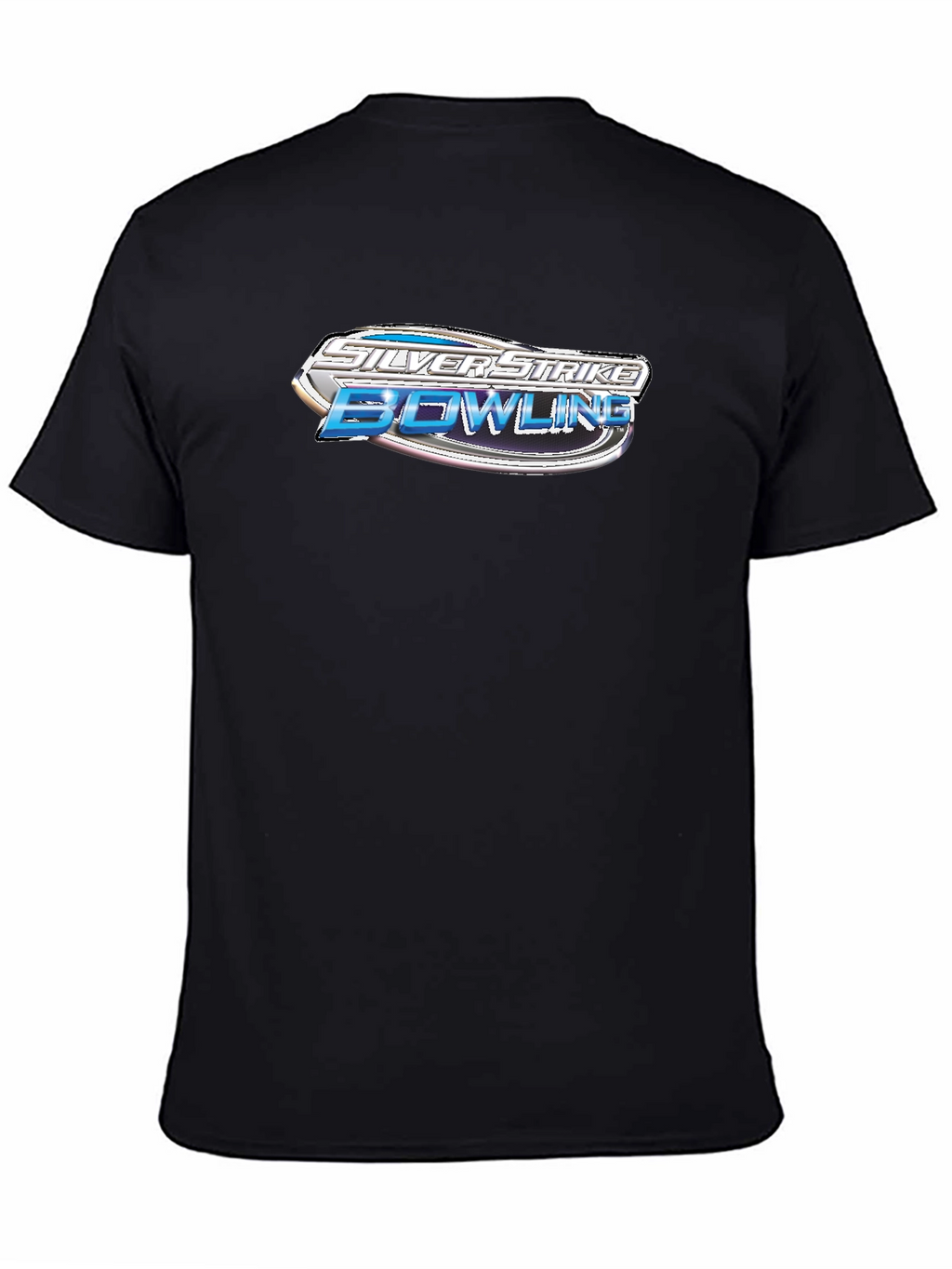 Silver Strike Bowling Graphic Black T-Shirt