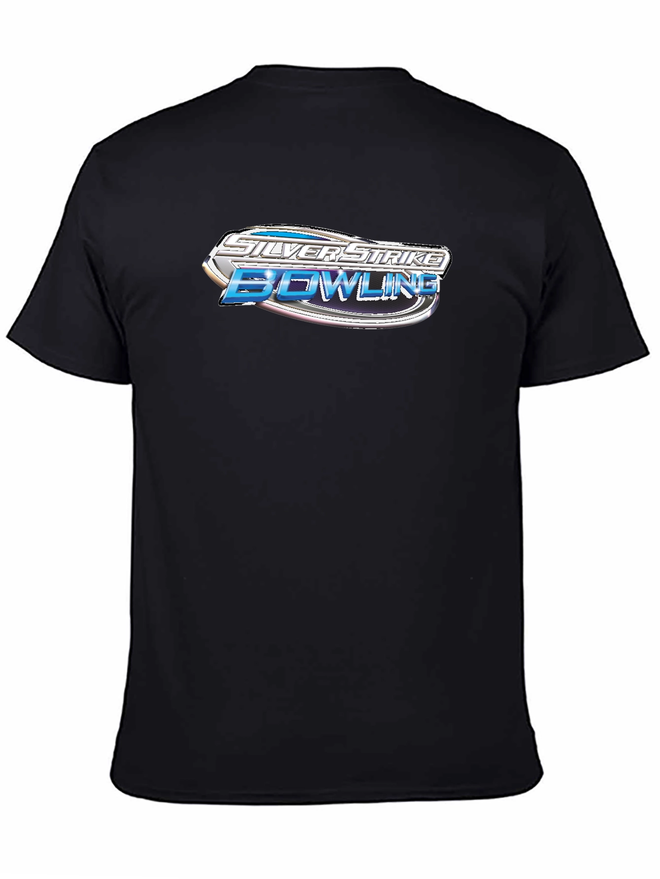 Silver Strike Bowling Graphic Black T-Shirt