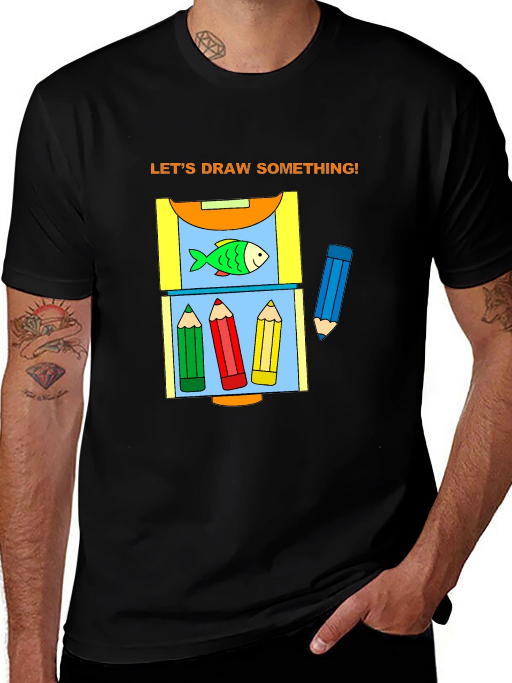 Lets Draw Something Graphic T-Shirt