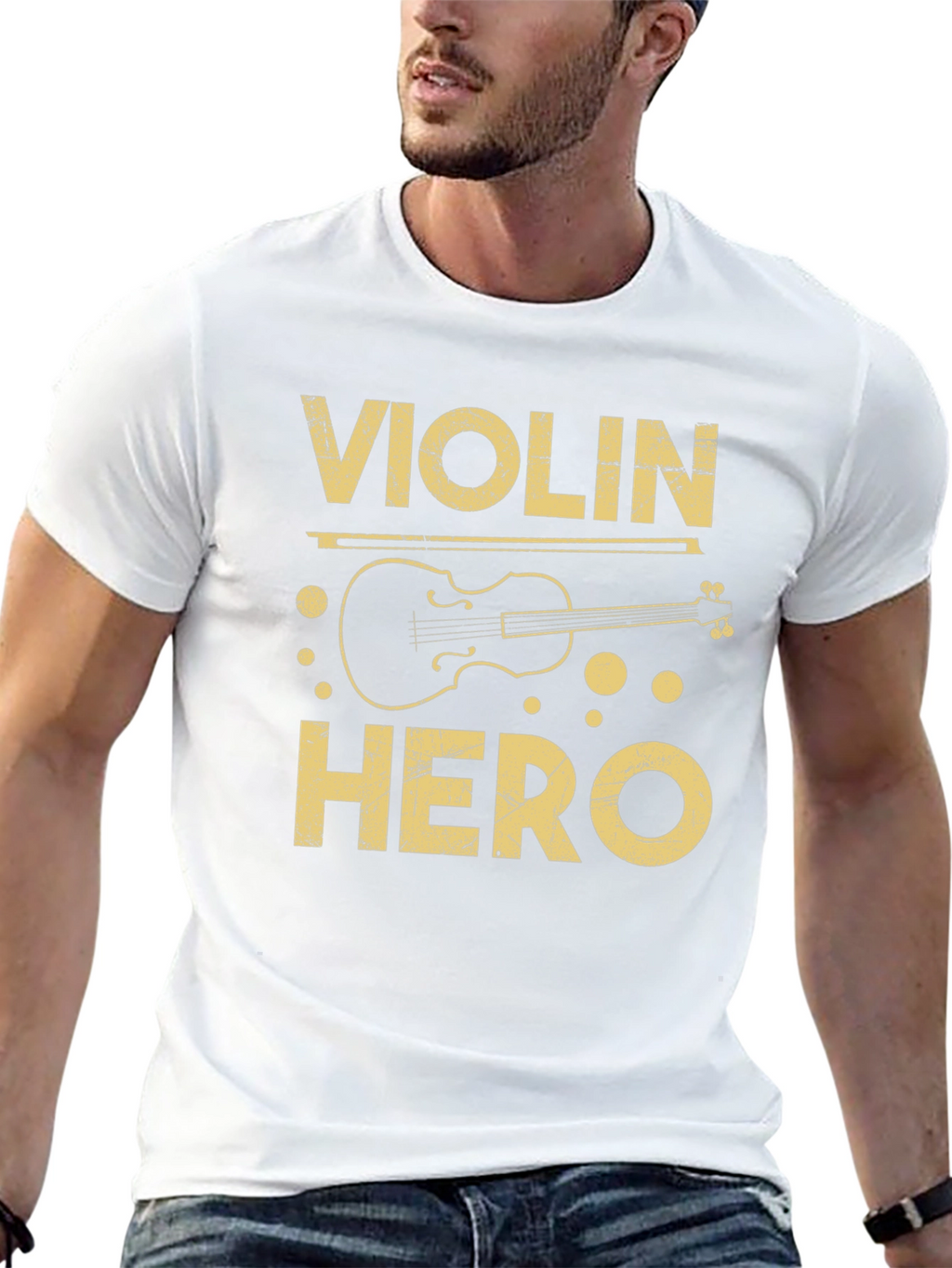Violin Hero Graphic Tee - Musician T-Shirt