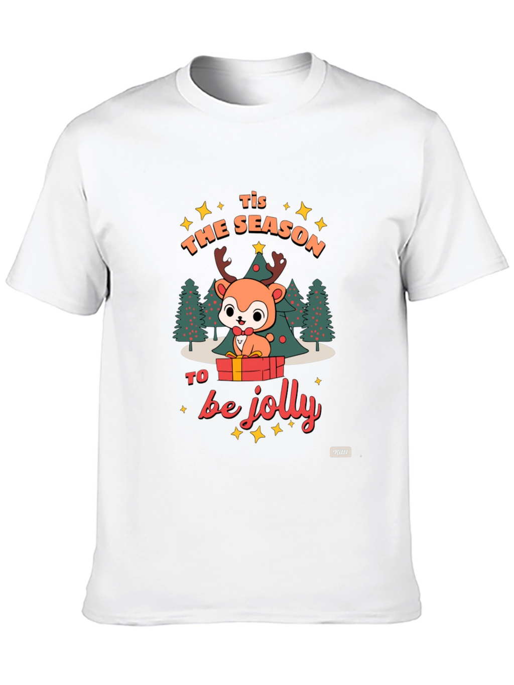 Festive Deer Graphic T-Shirt
