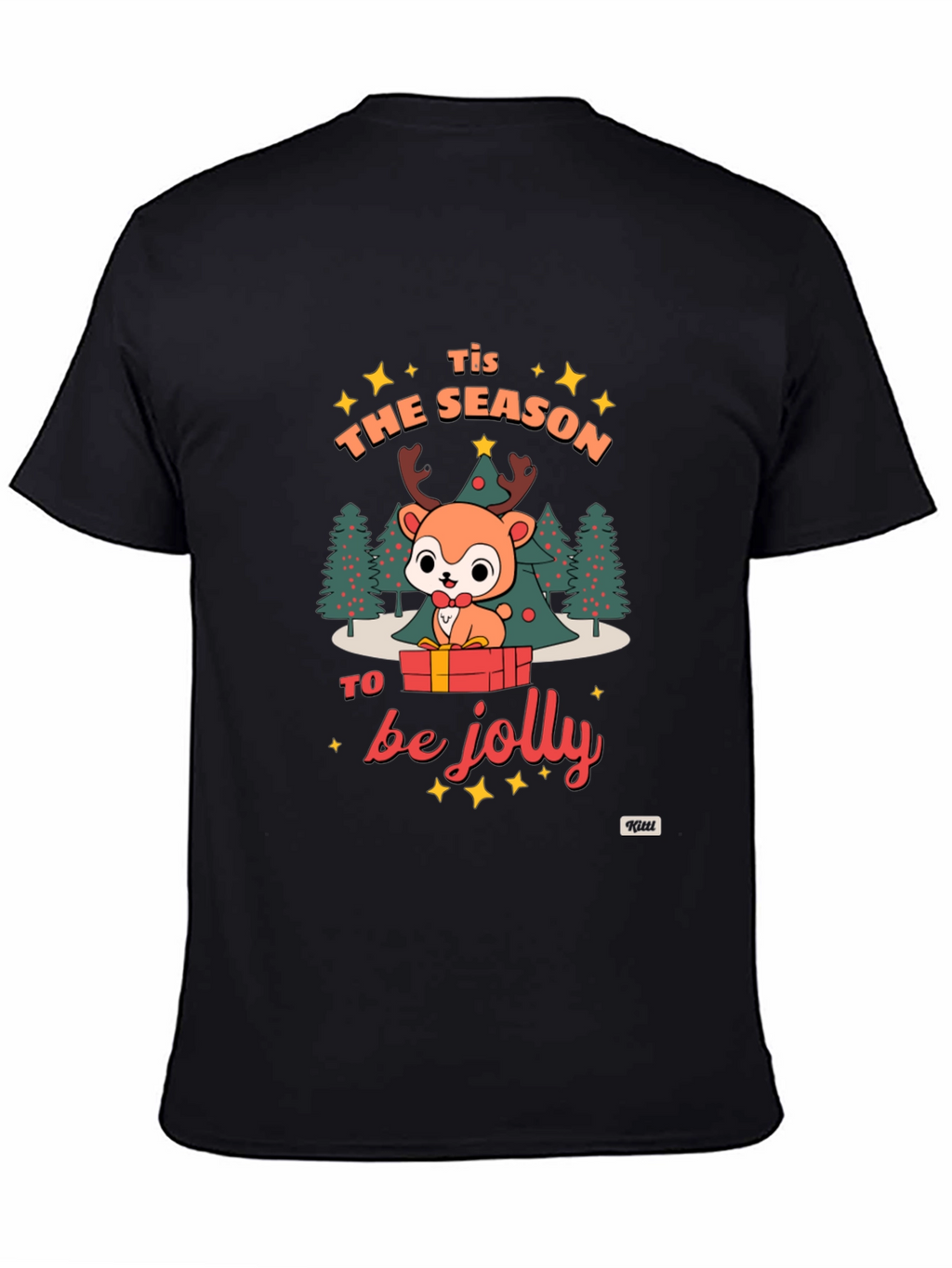 Festive Deer Graphic T-Shirt