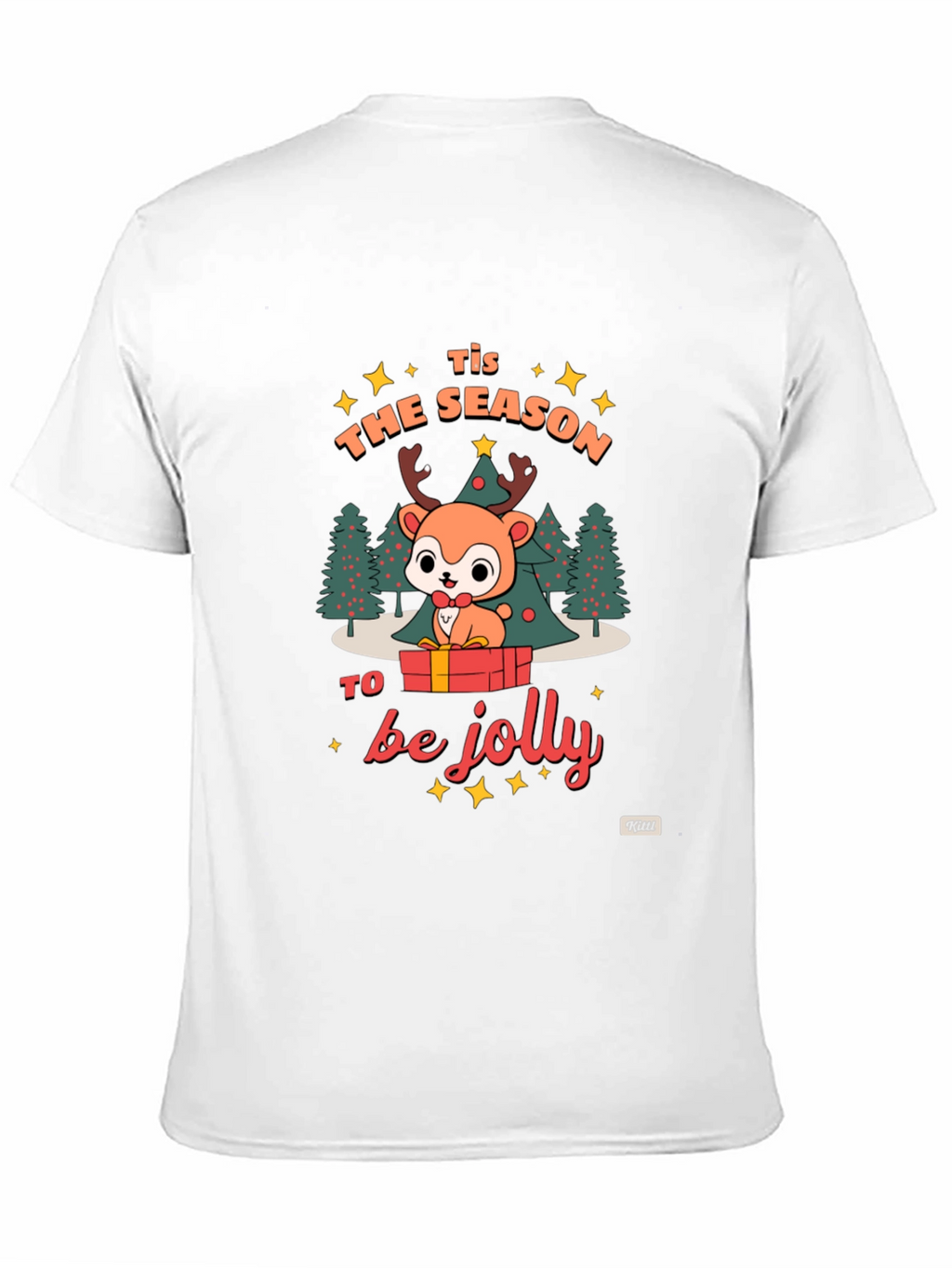 Festive Deer Graphic T-Shirt