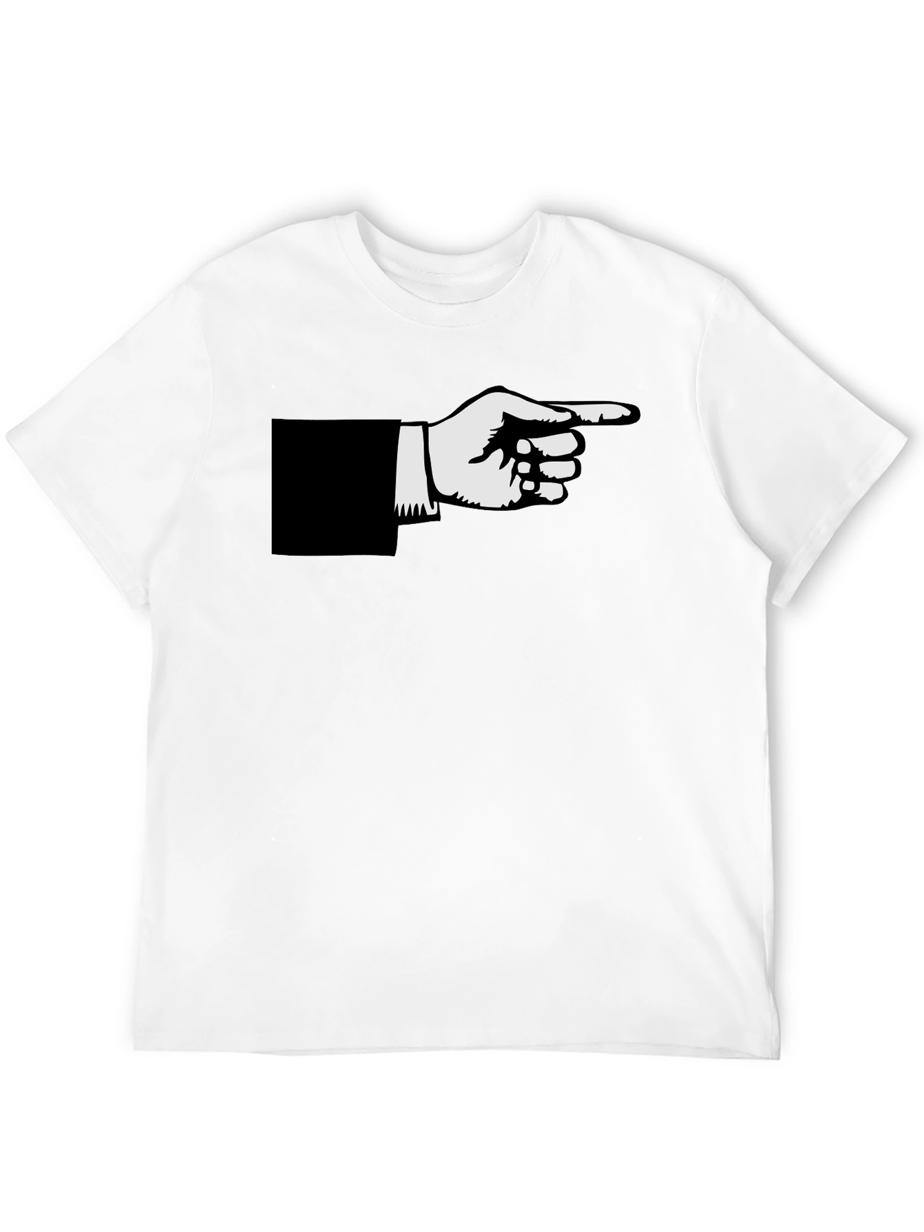 Pointing Hand Graphic Black T-Shirt