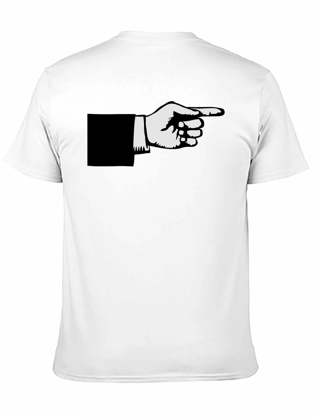 Pointing Hand Graphic Black T-Shirt