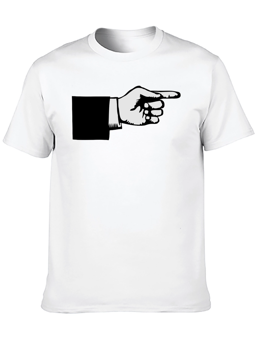 Pointing Hand Graphic Black T-Shirt