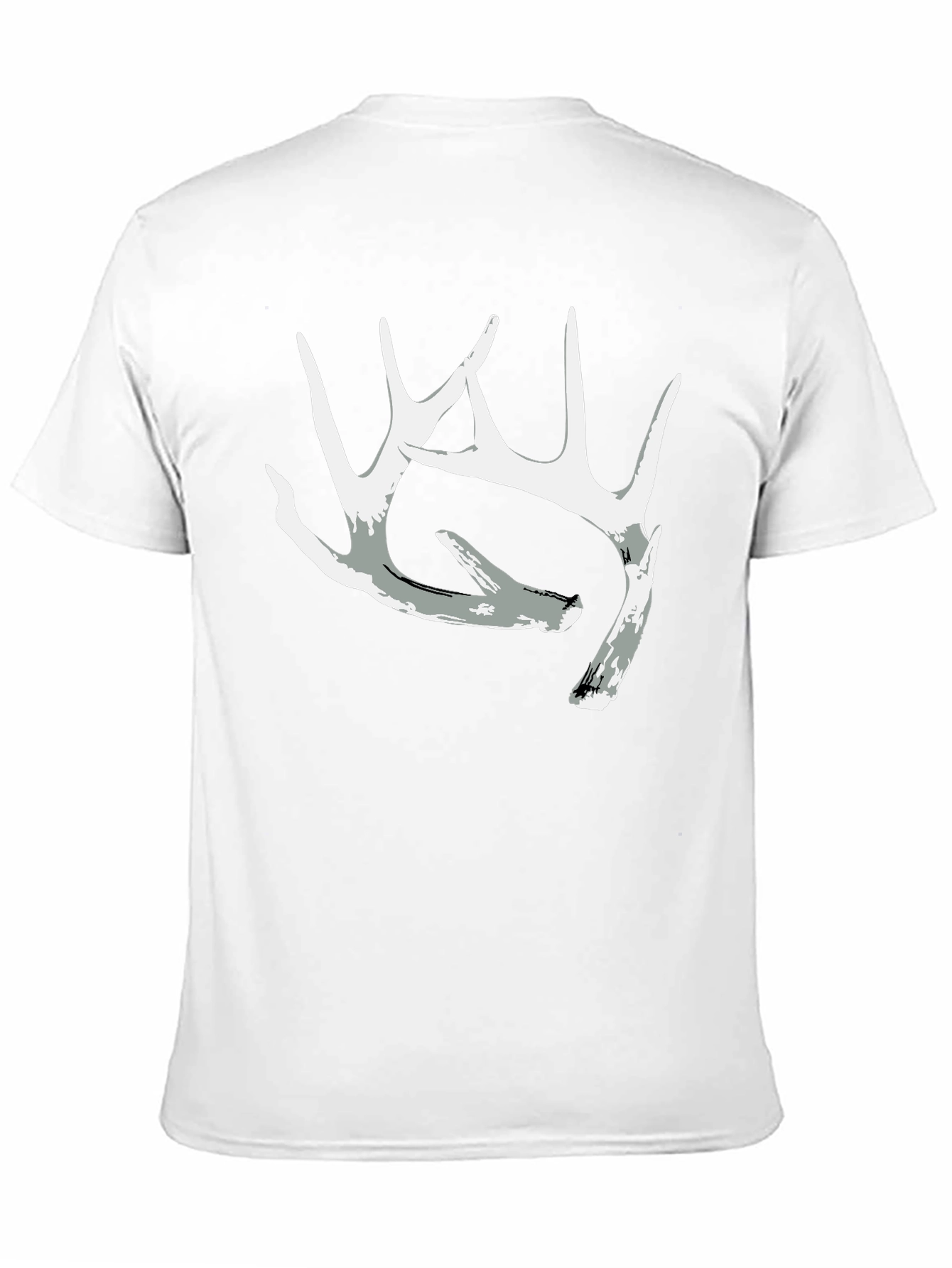 Antler Graphic Tee - Black Casual Crewneck