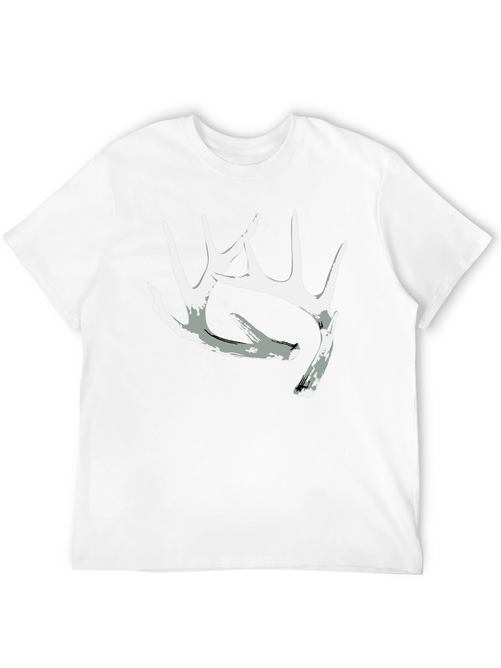 Antler Graphic Tee - Black Casual Crewneck