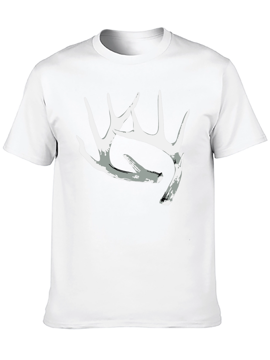 Antler Graphic Tee - Black Casual Crewneck