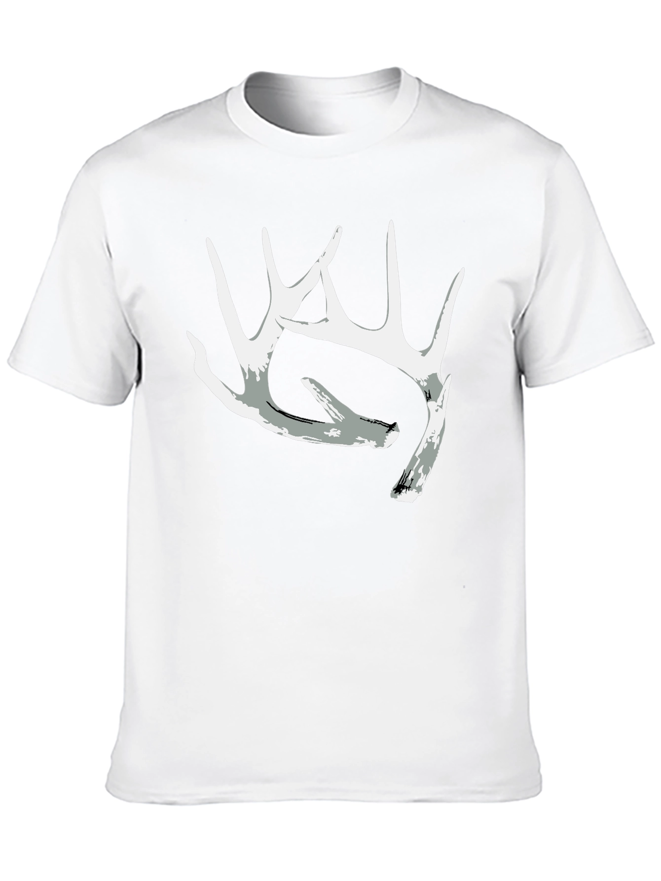 Antler Graphic Tee - Black Casual Crewneck