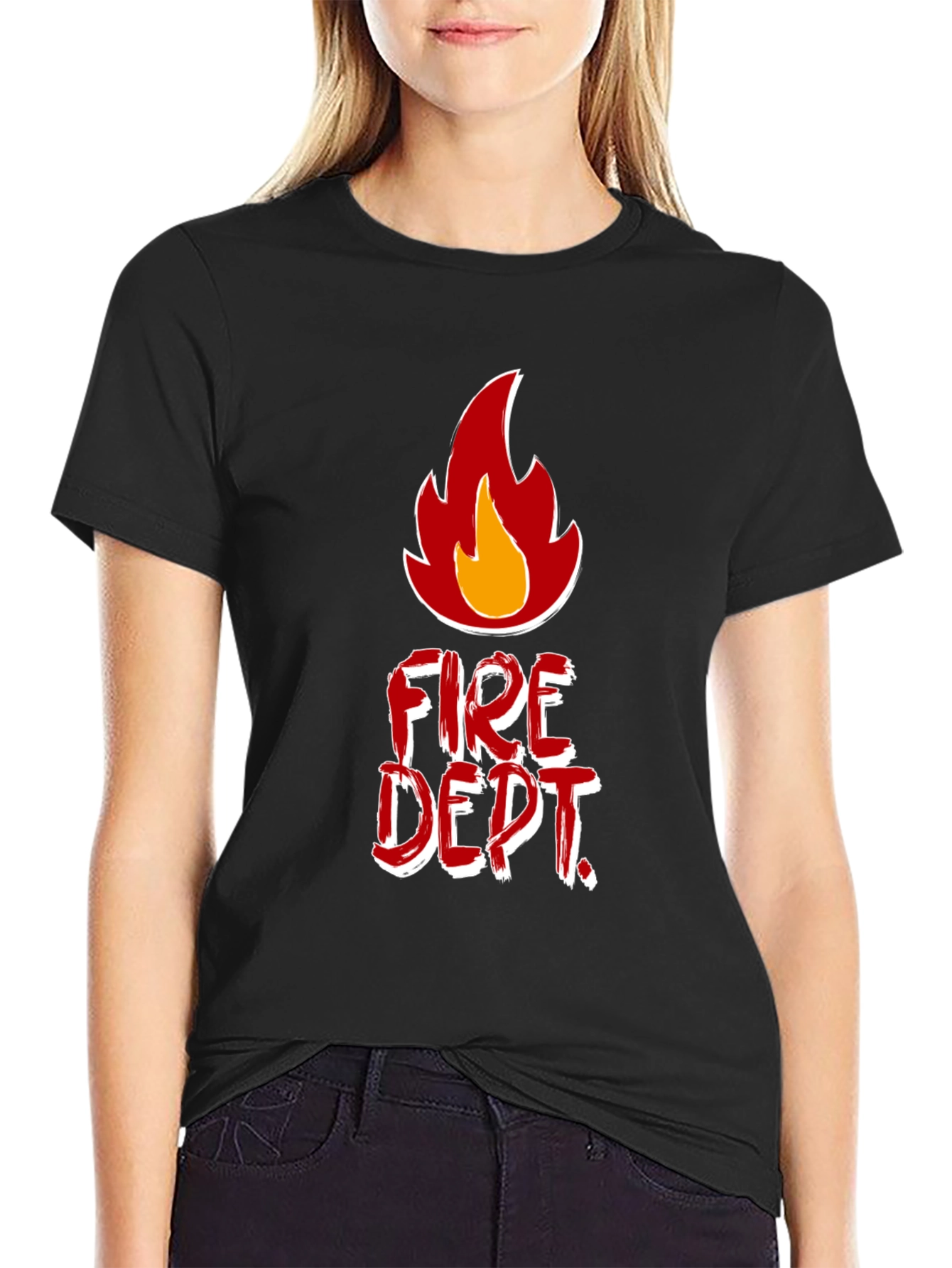 Fire Dept. T-Shirt - Bold Graphic Tee for Firefighters