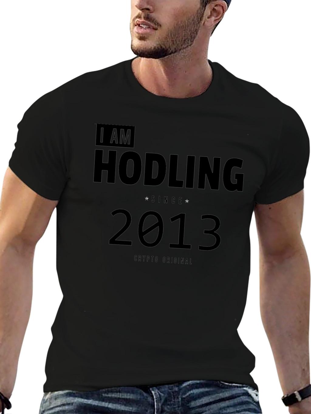 I am Hodling Since 2013 Black T-Shirt