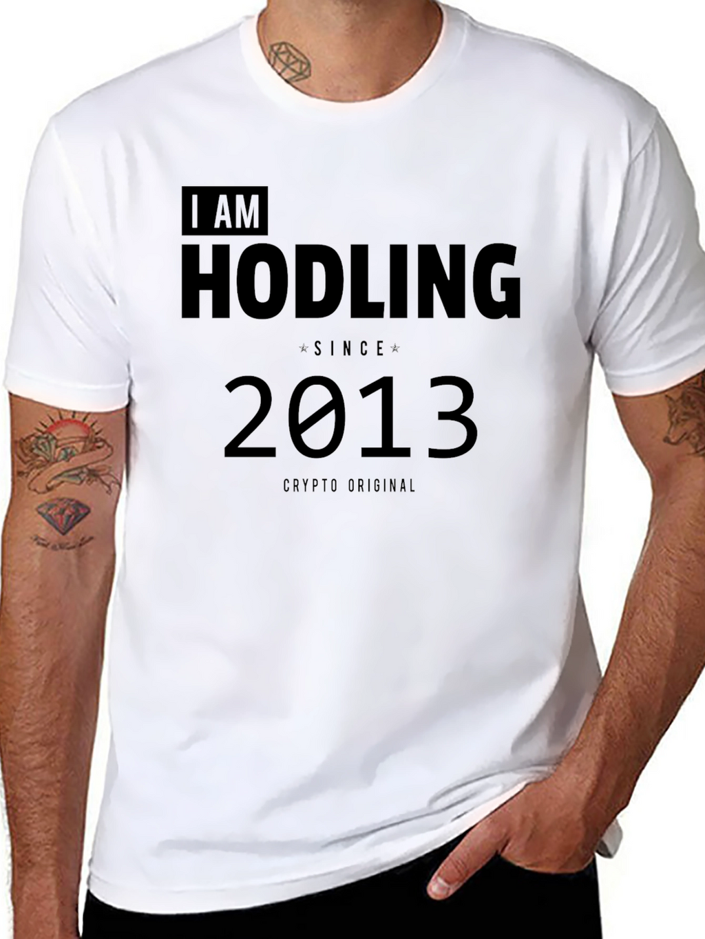 I am Hodling Since 2013 Black T-Shirt