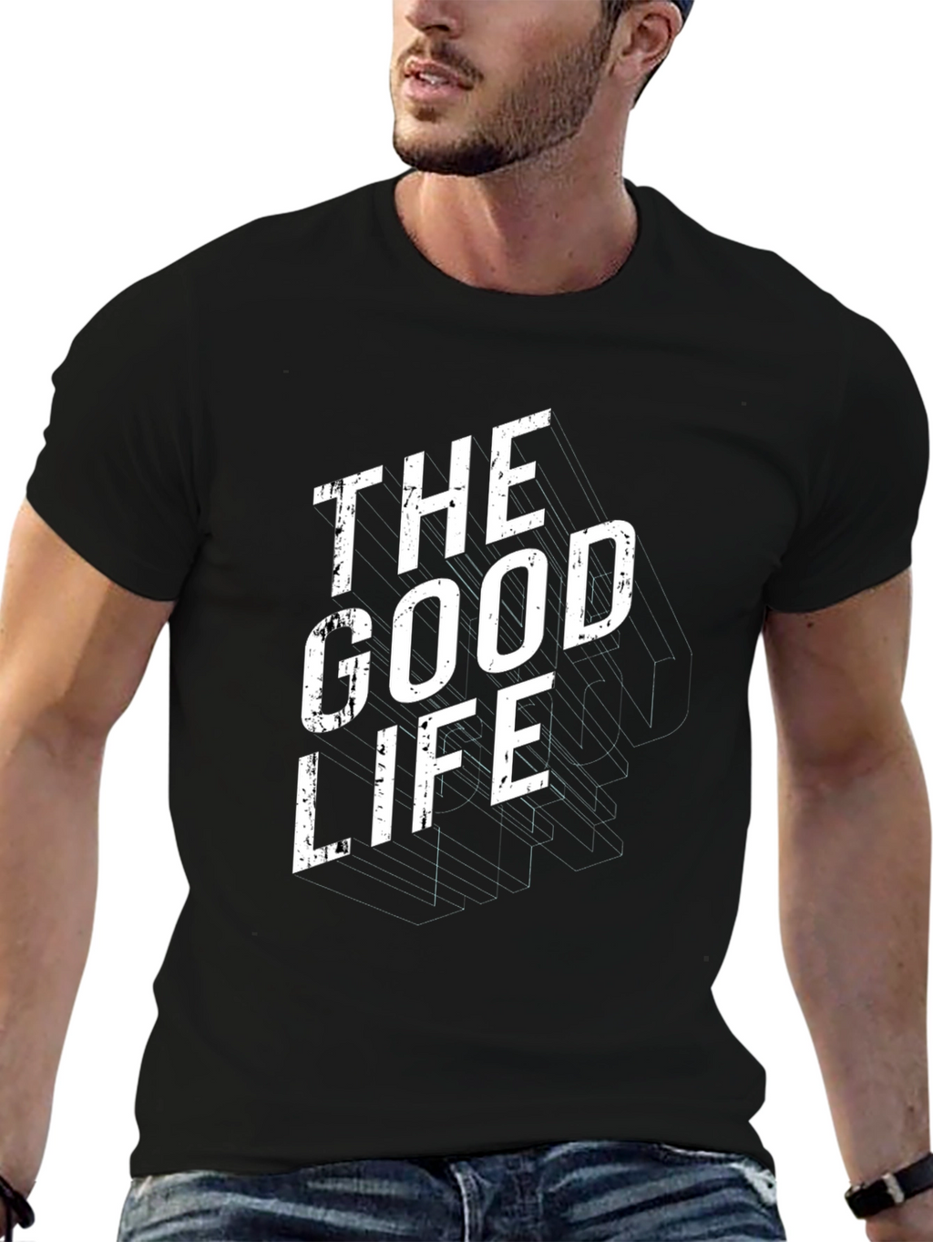 The Good Life Graphic Tee - Modern Black T-Shirt