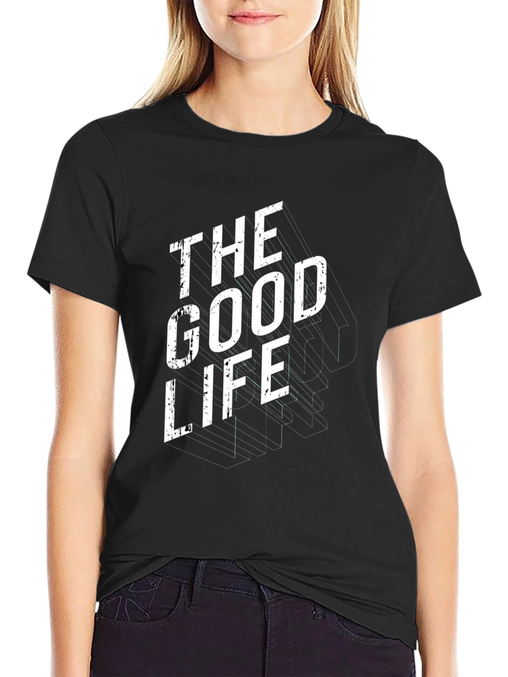 The Good Life Graphic Tee - Modern Black T-Shirt