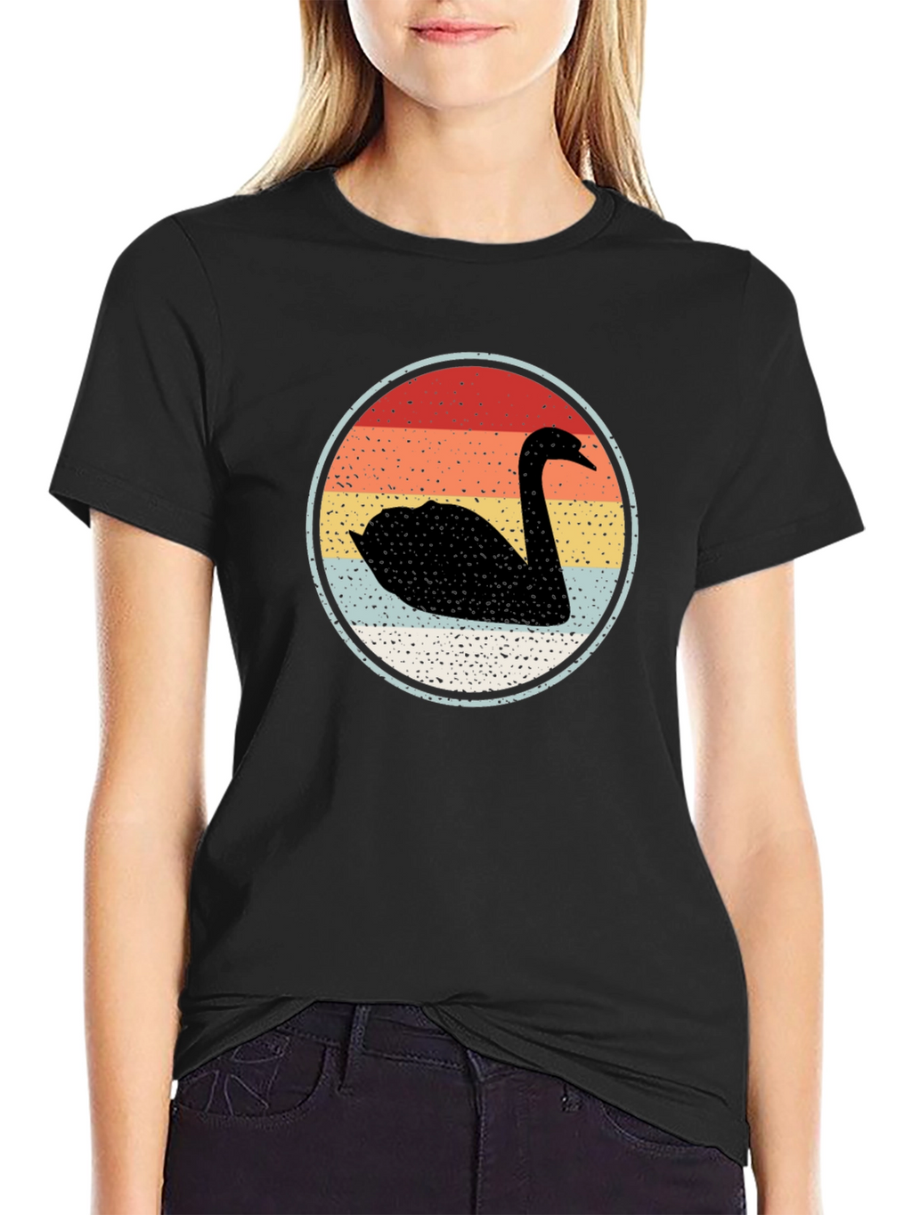 Retro Swan Graphic Tee