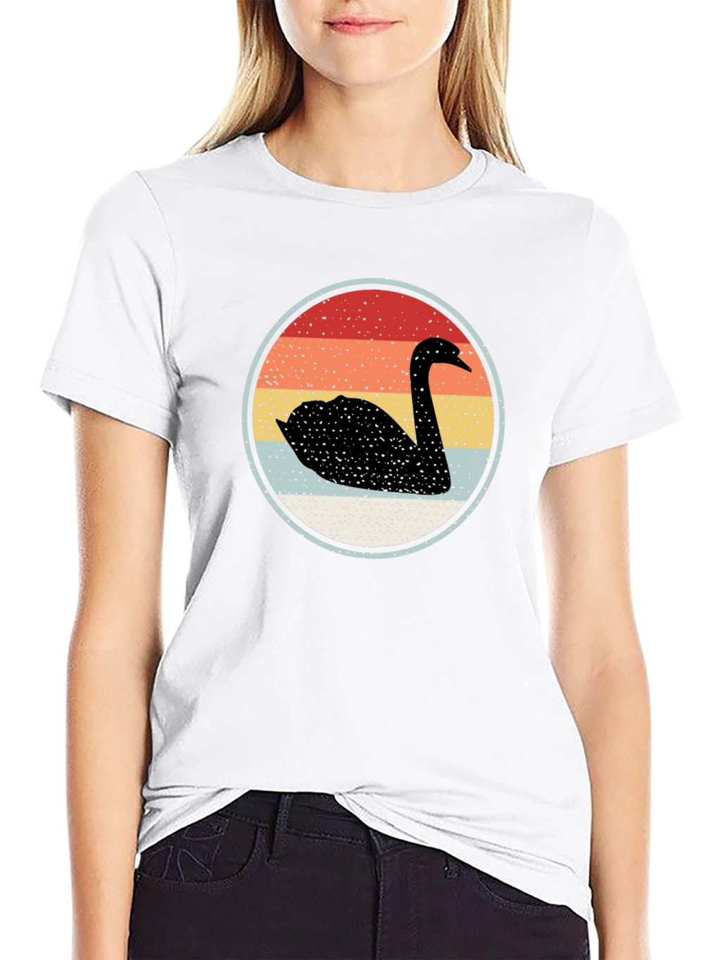 Retro Swan Graphic Tee