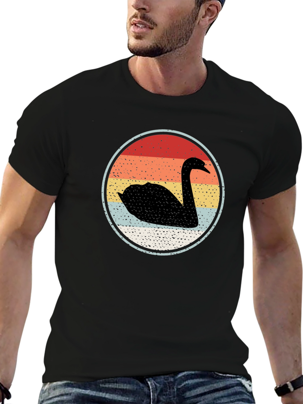 Retro Swan Graphic Tee