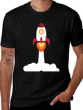 Bitcoin Rocket Launch T-Shirt - Crypto Apparel