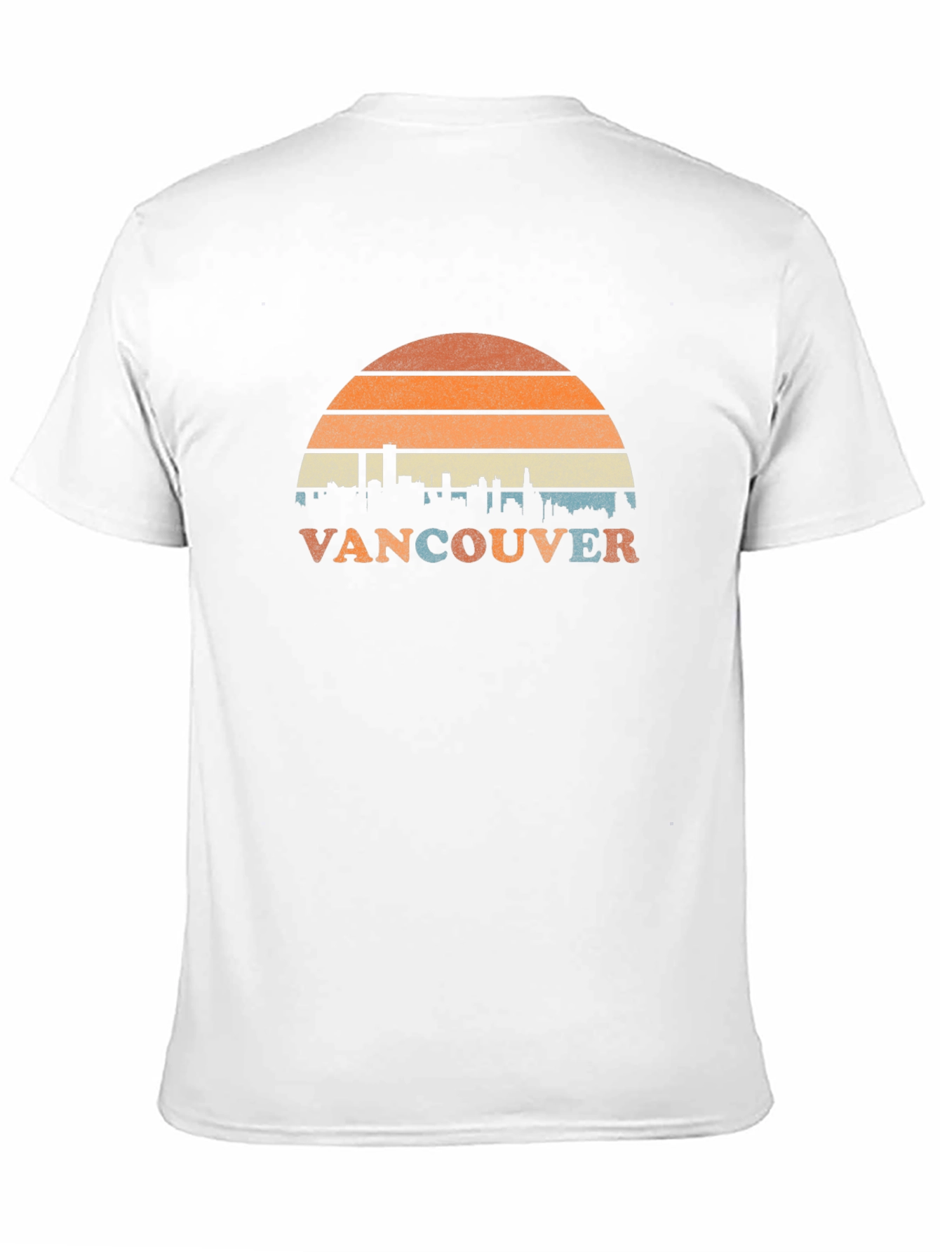 Vancouver Retro Skyline T-Shirt - Cityscape Design
